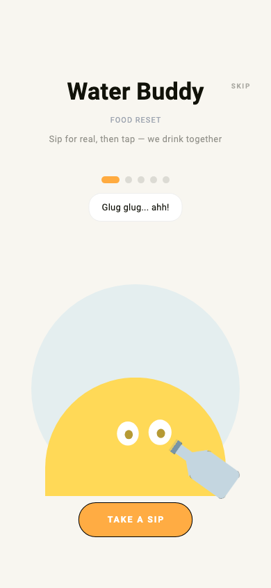 Water Buddy game screen