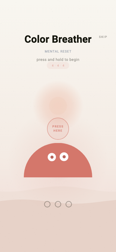 Color Breather game screen