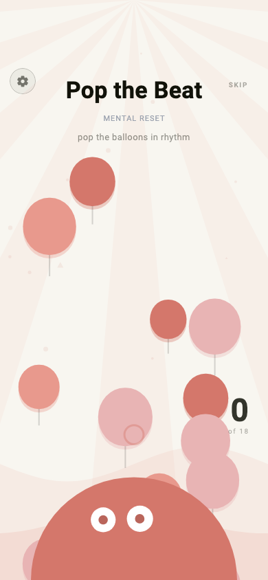 Pop the Beat game screen